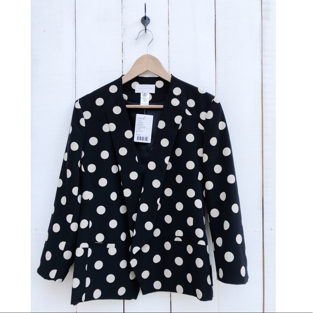 Anthropologie Corey Lynn Calter Point Blazer Dots - Picture 6 of 13